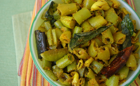 Beans Fry Recipe-Indian Vegetarian Recipe with Beans
