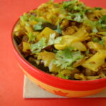 Aloo Patta Gobhi Sabzi - Potato Cabbage Stir Fry Recipe