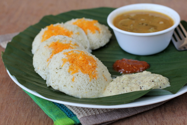 carrot idli