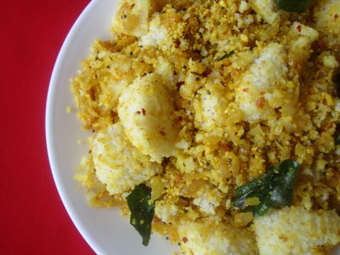 Left Over Idlis with Pappula Podi