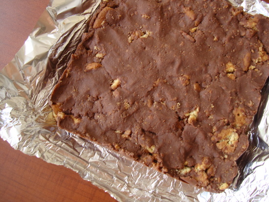 No Bake Chocolate Biscuit Cake ~ Fridge Cake
