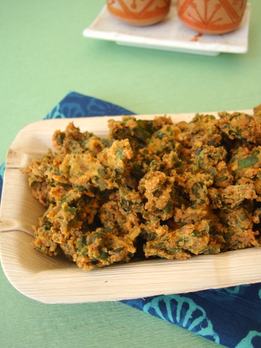 palak pakoda - how to make pakoda
