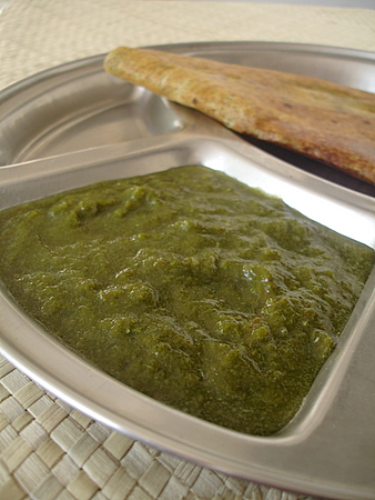 Pachi Kothimira Pachadi - Raw Coriander Chutney - Indian food recipes