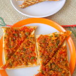 Vegetable Masala Toast - Iyengar Bakery Style
