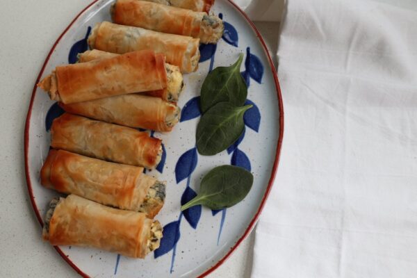 Spinach Feta Filo Rolls — UMAMIMAMI Spinach Feta Filo Rolls — UMAMIMAMI