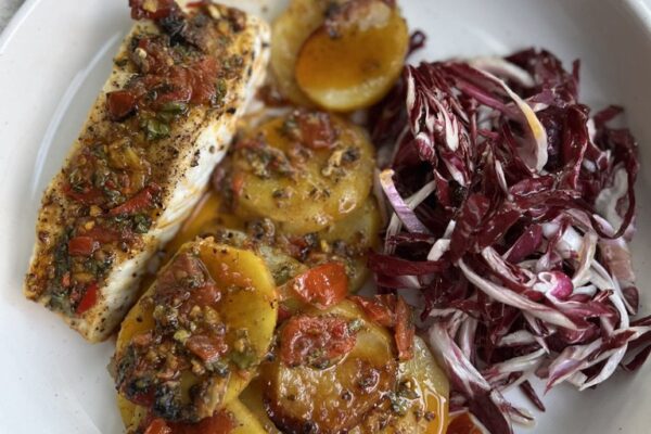 Sheet Pan Mediterranean Halibut — UMAMIMAMI
