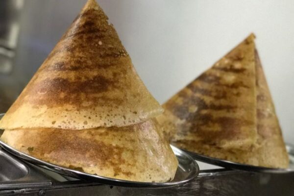 The cone shaped Topi Dosa at Sangeetha Restaurant