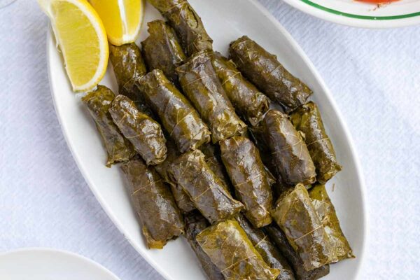 Dolma on a plate.