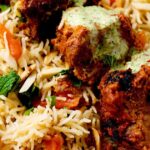 Beef Boti Kebab Rice Platter