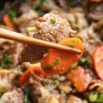 Beef Cabbage & Carrot Stir Fry.