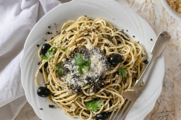 Black Olive Tapenade With Pasta Black Olive Tapenade With Pasta