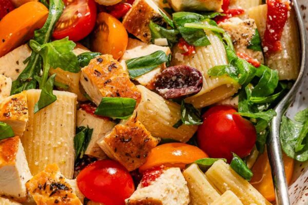 Chicken Pasta Salad Recipe | The Mediterranean Dish