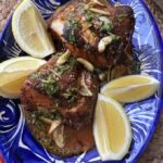 plated sea bass