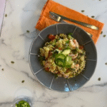 Chimichurri Shrimp & Avocado Pasta Salad