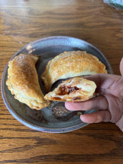 Cream cheese and guava paste pastries