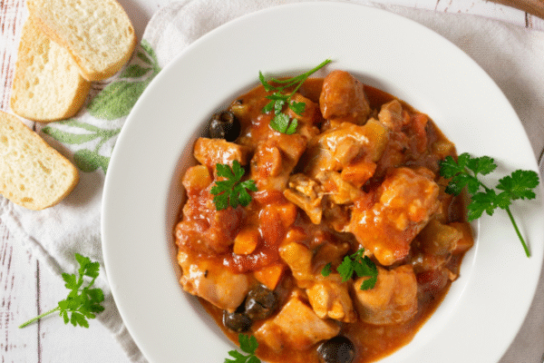 Easy Chicken Cacciatore - Mediterranean Living