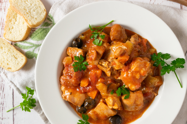 Easy Chicken Cacciatore - Mediterranean Living