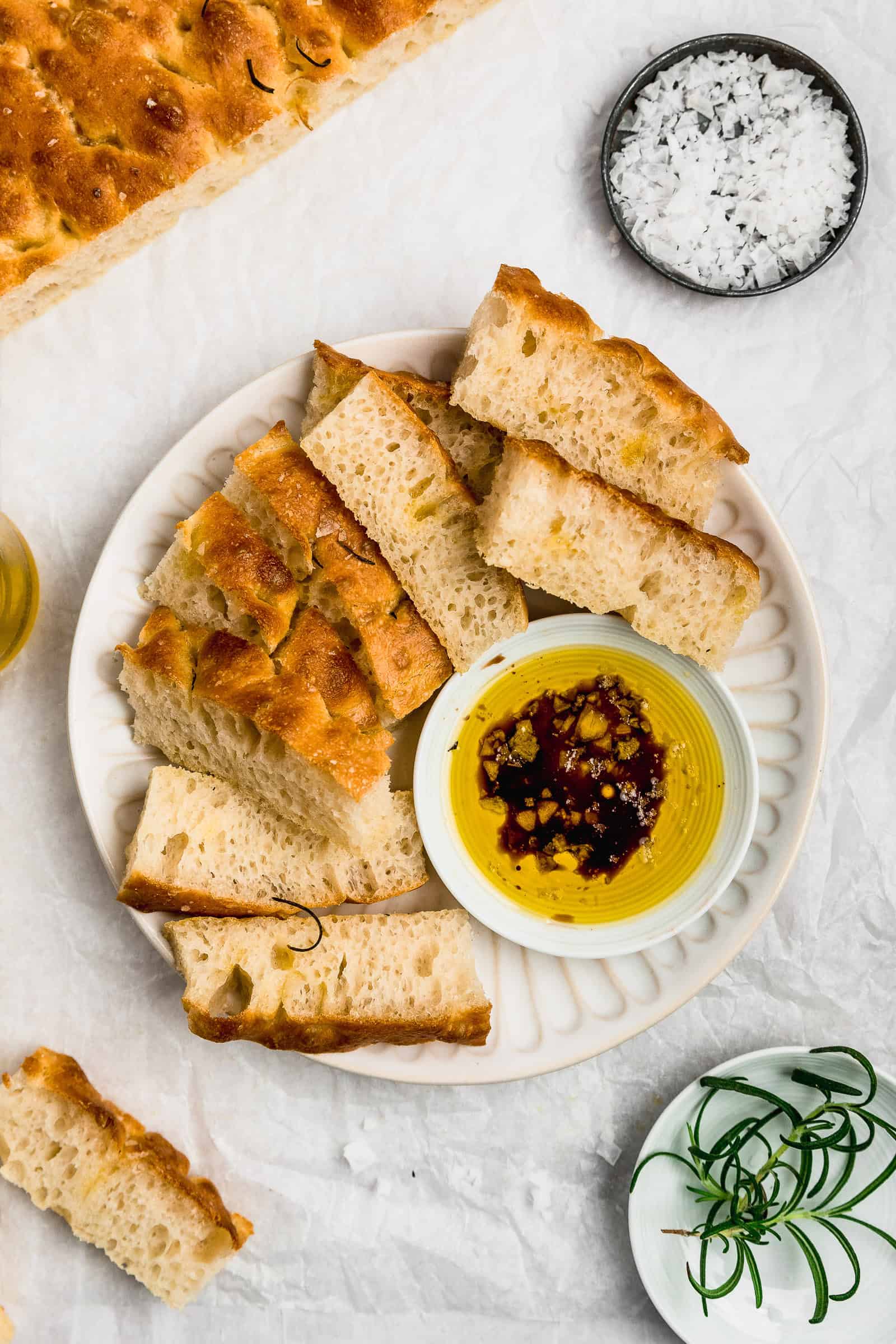 Easy Fluffy Focaccia Bread Recipe with Rosemary