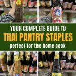 Complete guide to essential Thai pantry staples for the home cook, featuring popular Thai sauces, herbs, and spices.