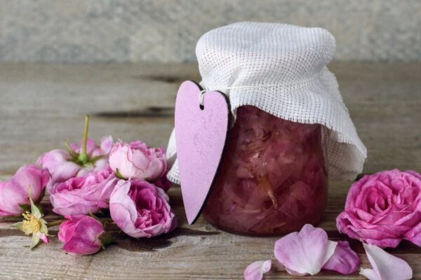 Homemade Rose Petal Jam with Natural Apple Pectin Rose petal jam image
