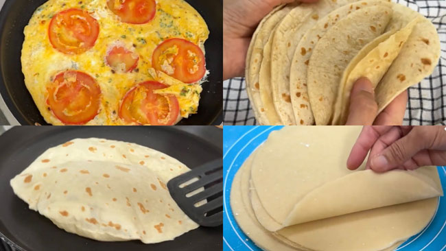 Homemade Soft Tortilla Wraps Recipe