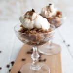 Keto Coffee Granita – All Day I Dream About Food Two glasses filled with keto coffee granita, with whipped cream on top.