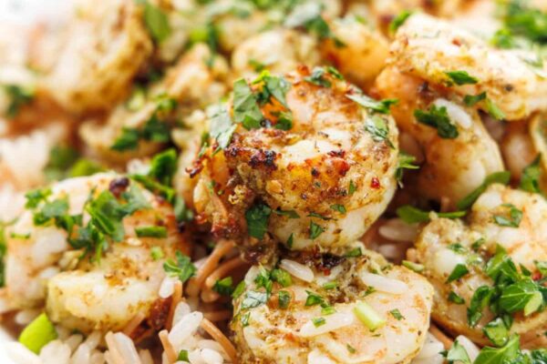 Lebanese Air Fryer Shrimp - The Lemon Bowl