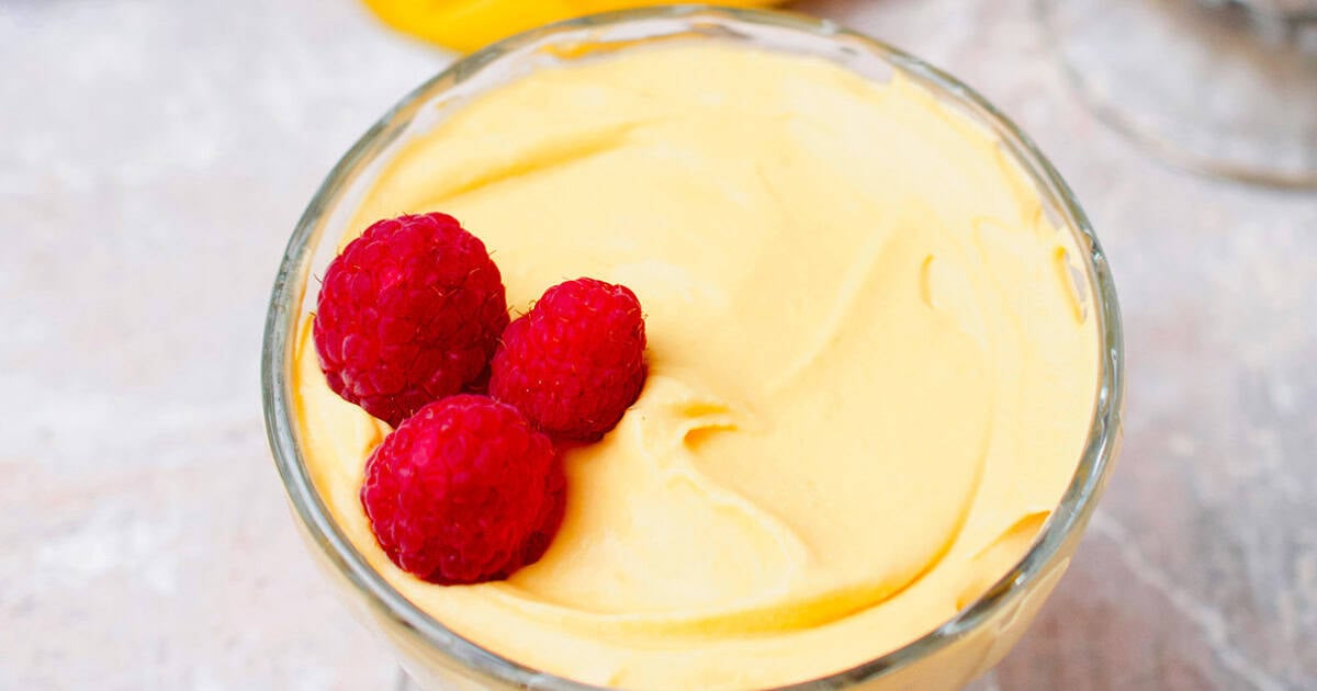 Mango Mousse (Only 4-Ingredients!) - Untold Recipes By Nosheen