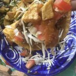 close up of taco