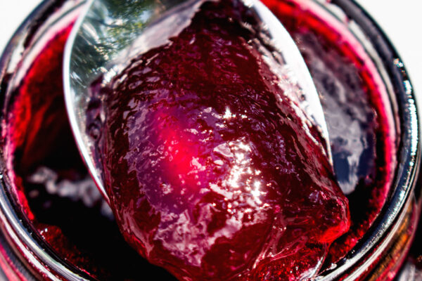 Old-World Black Currant Jelly – Masala Herb close up black currant jelly