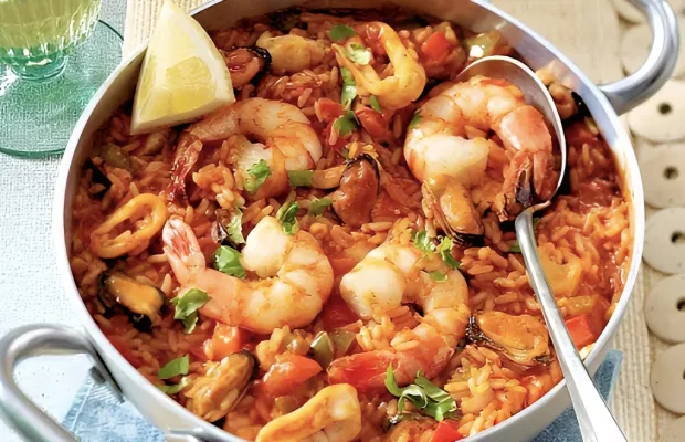 One-Pot Rich & Flavorful Seafood Rice Recipe