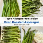 collage of oven roasted asparagus