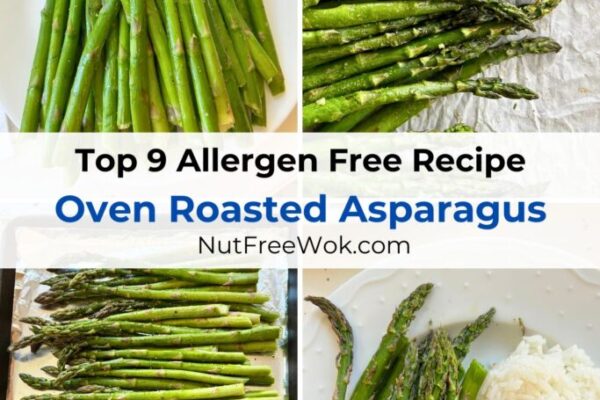 collage of oven roasted asparagus