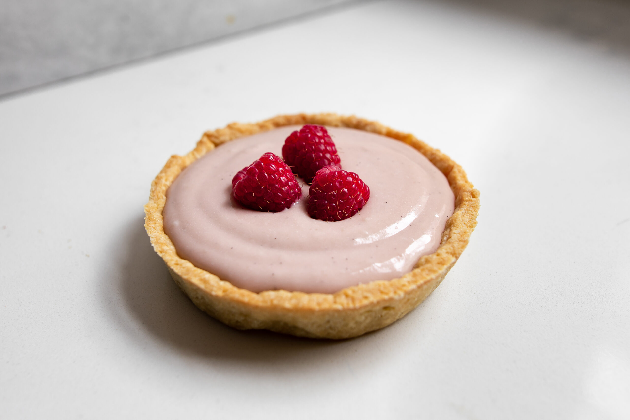 Raspberry Pastry Cream Tartlets