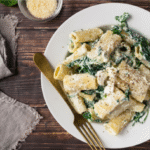 Rigatoni with Creamy ricotta and spinach (rigatoni and spinach)