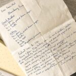 Strawberry Jam Bars handwritten recipe