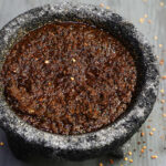 drunk sauce in a molcajete