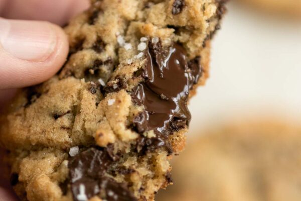 Salted Chocolate Chip Tahini Cookies