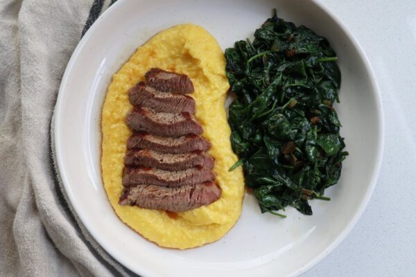 Steak with Creamy Saffron Polenta — UMAMIMAMI Steak with Creamy Saffron Polenta — UMAMIMAMI