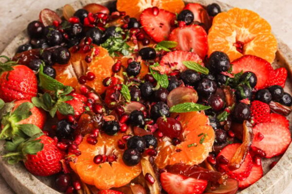 Summer Fruit Salad with Herb Dressing