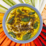 Labneh topped with mint