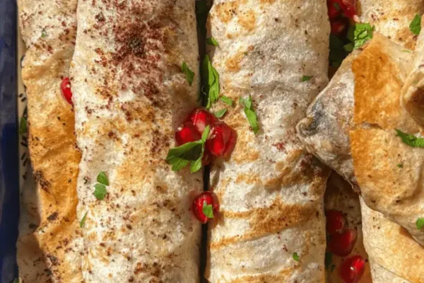 Musakhan rolls plated
