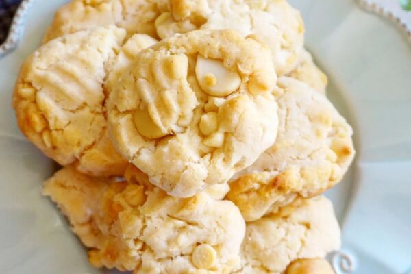 White Chocolate Macadamia Cookies - My Clean Treats