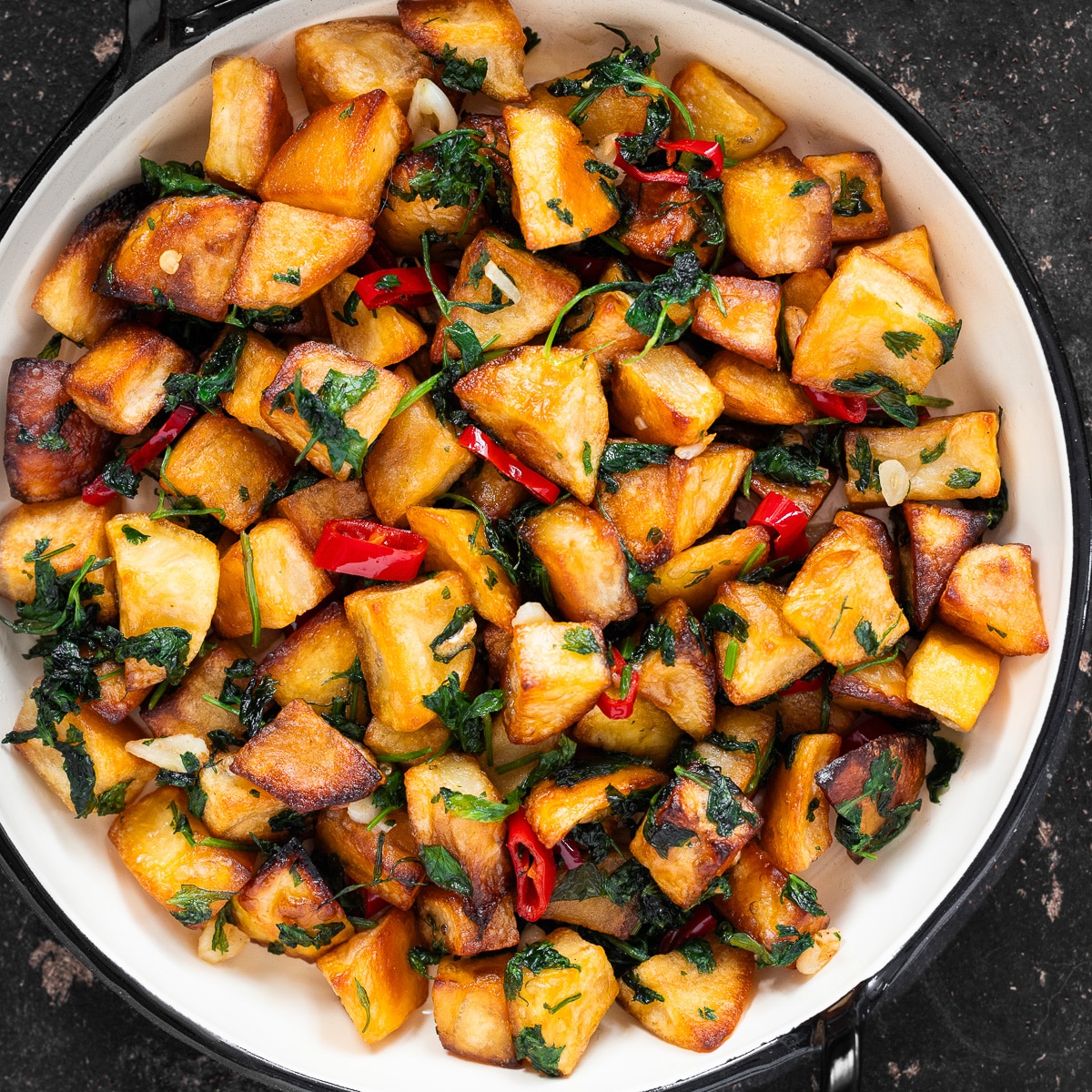 Batata harra (Lebanese spicy potatoes with garlic & coriander) | Recipe