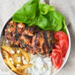 Greek Chicken Burgers With Fresh Spinach and Feta
