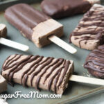These Keto, Sugar Free Double Chocolate Peanut Butter Ice Cream Popsicles are going to make your low carb dreams come true!!!! Just 3 grams net carbs!