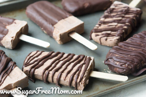 These Keto, Sugar Free Double Chocolate Peanut Butter Ice Cream Popsicles are going to make your low carb dreams come true!!!! Just 3 grams net carbs!