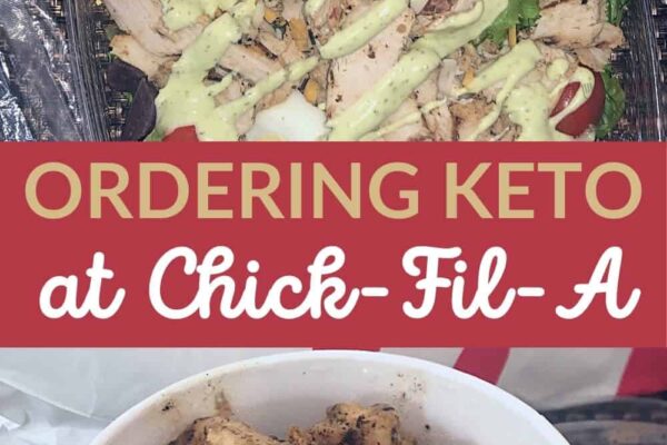 ordering keto at chick fil a pinterest image