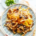 mushroom and egg in brown sauce | chinasichuanfood.com