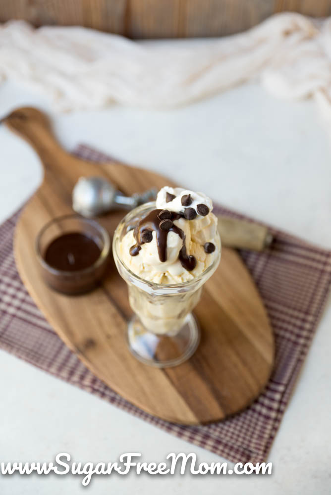 You can make incredibly easy, creamy, sugar-free vanilla ice cream at home without an ice-cream maker! This no churn delicious keto vanilla ice cream will be soft and scoop-able right out of the freezer!